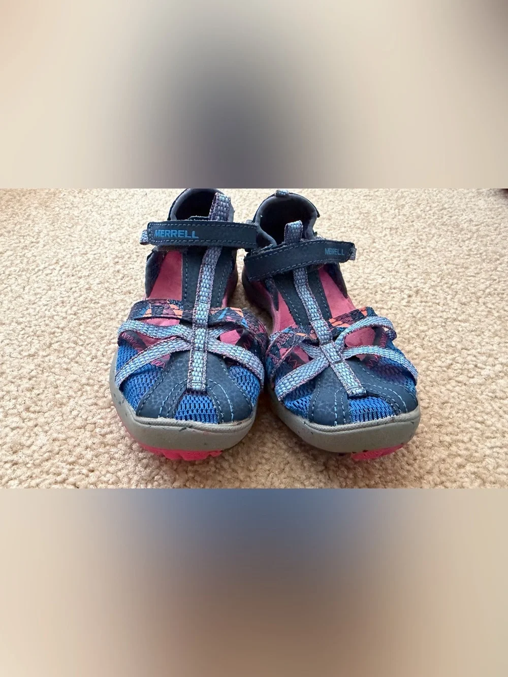 Merrell Kids' Navy and Pink Sandal Shoe